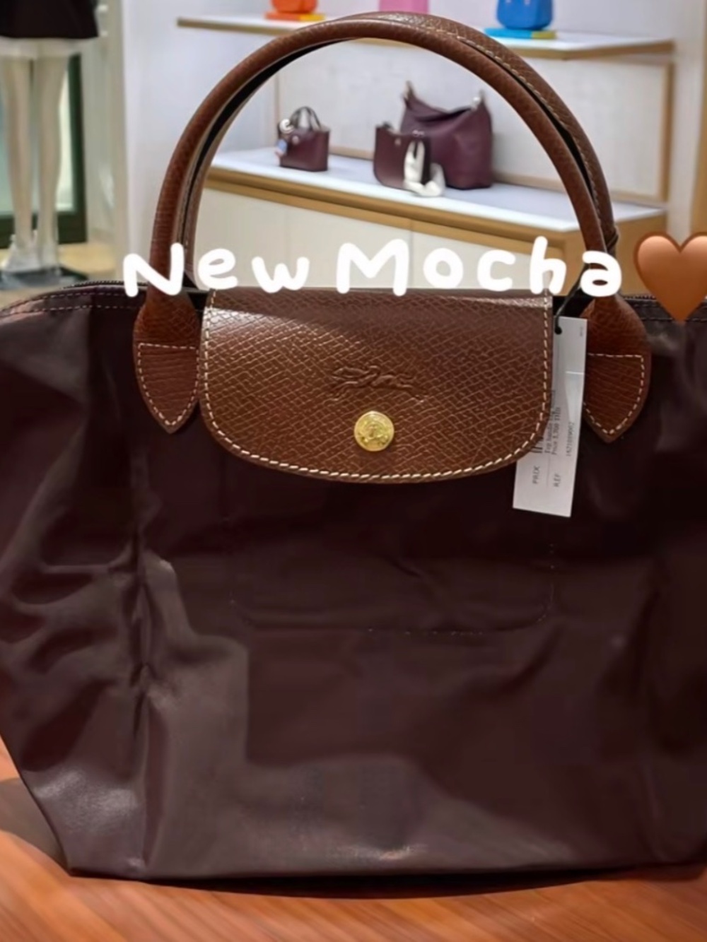 NWT Longchamp mocha